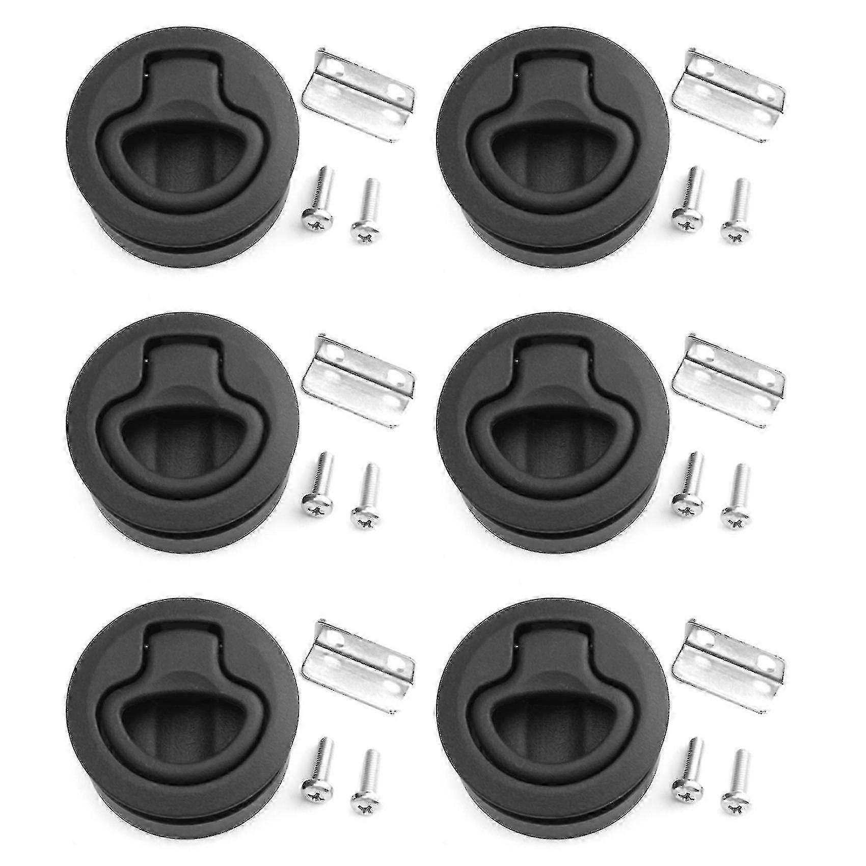 6x Slam Latch Hatch Round Pull Latch 1/2 Inch Door Replace M1-63 Rv Marine