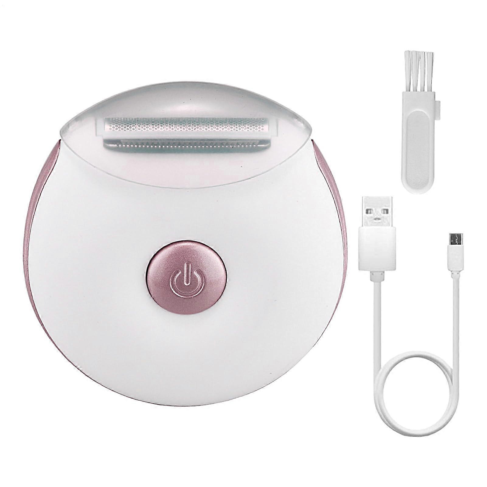 Women's Body Electric Hair Remover Rechargeable Cordless Tool for Sensitive Skin Wet and Dry Use Legs Armpits Delicate Areas Pink