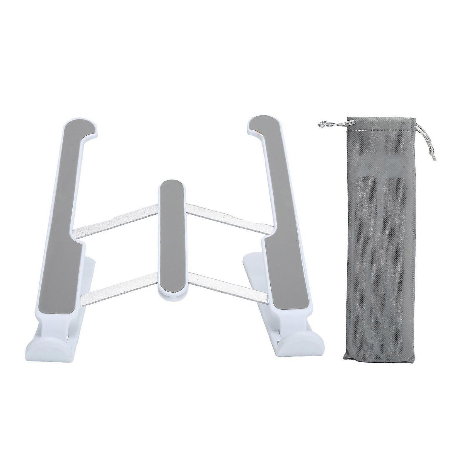 Laptop Stand 6Level Cooling Bracket Desktop Monitor Foldable Lifting Plate Heightening FrameWhite