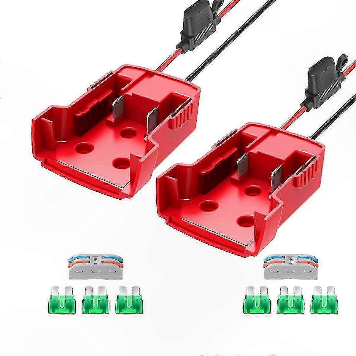 2-Pack Power Wheel Adapter for M18 Battery System-Compatible Tool Accessory