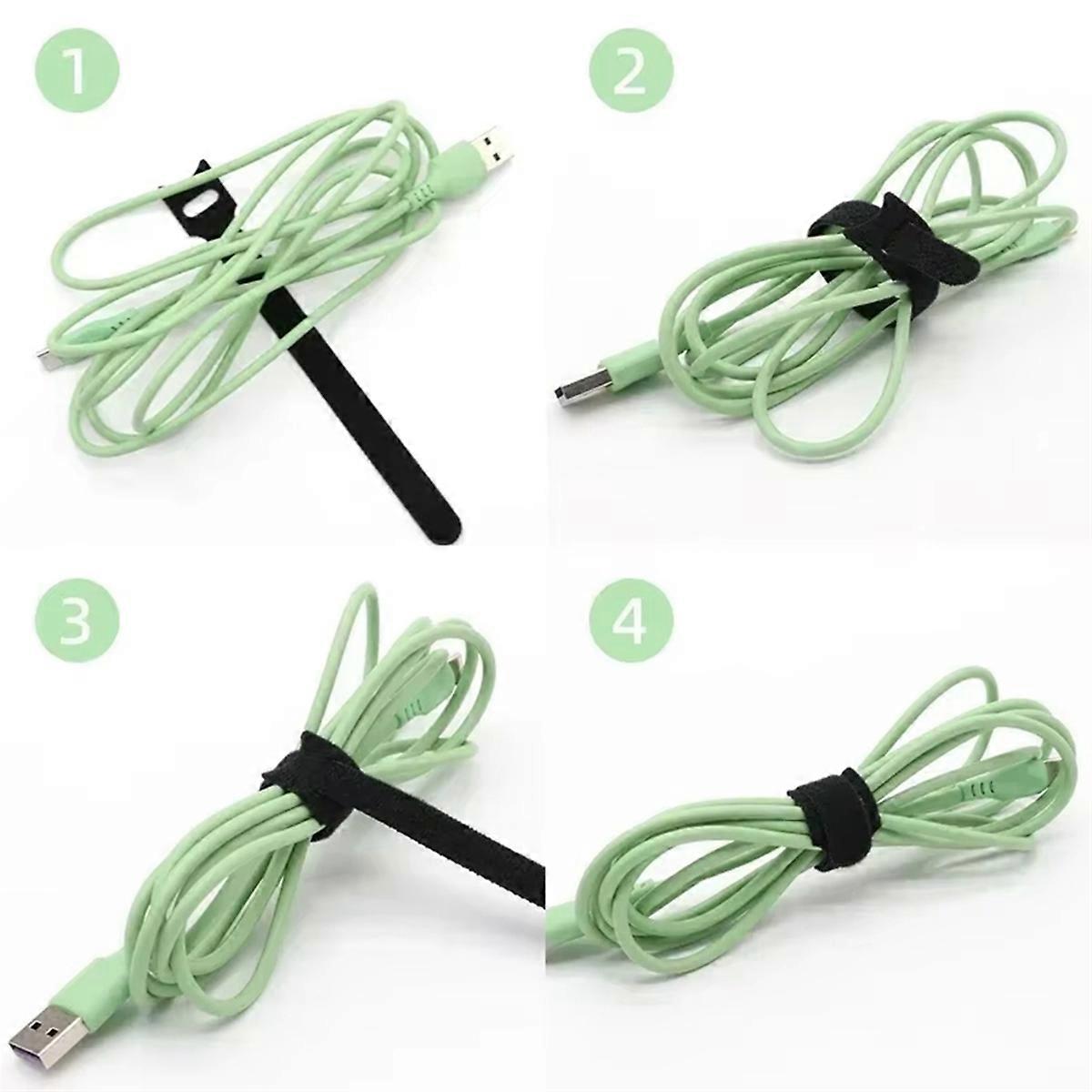 100pcs Reusable Cable Ties,Multi Colored Plastic Reusable Cable Ties,