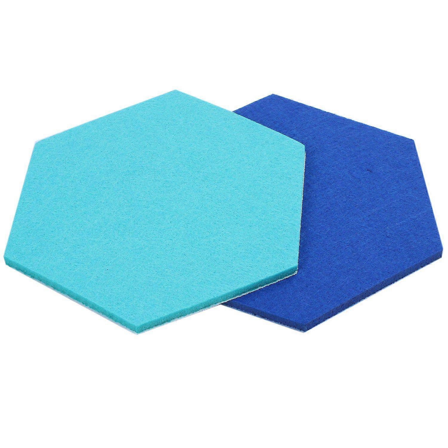 5Pcs/Set Hexagon Felt Board Hexagonal Felt Wall Sticker Multifunction 3D Decorative Home Message Bo