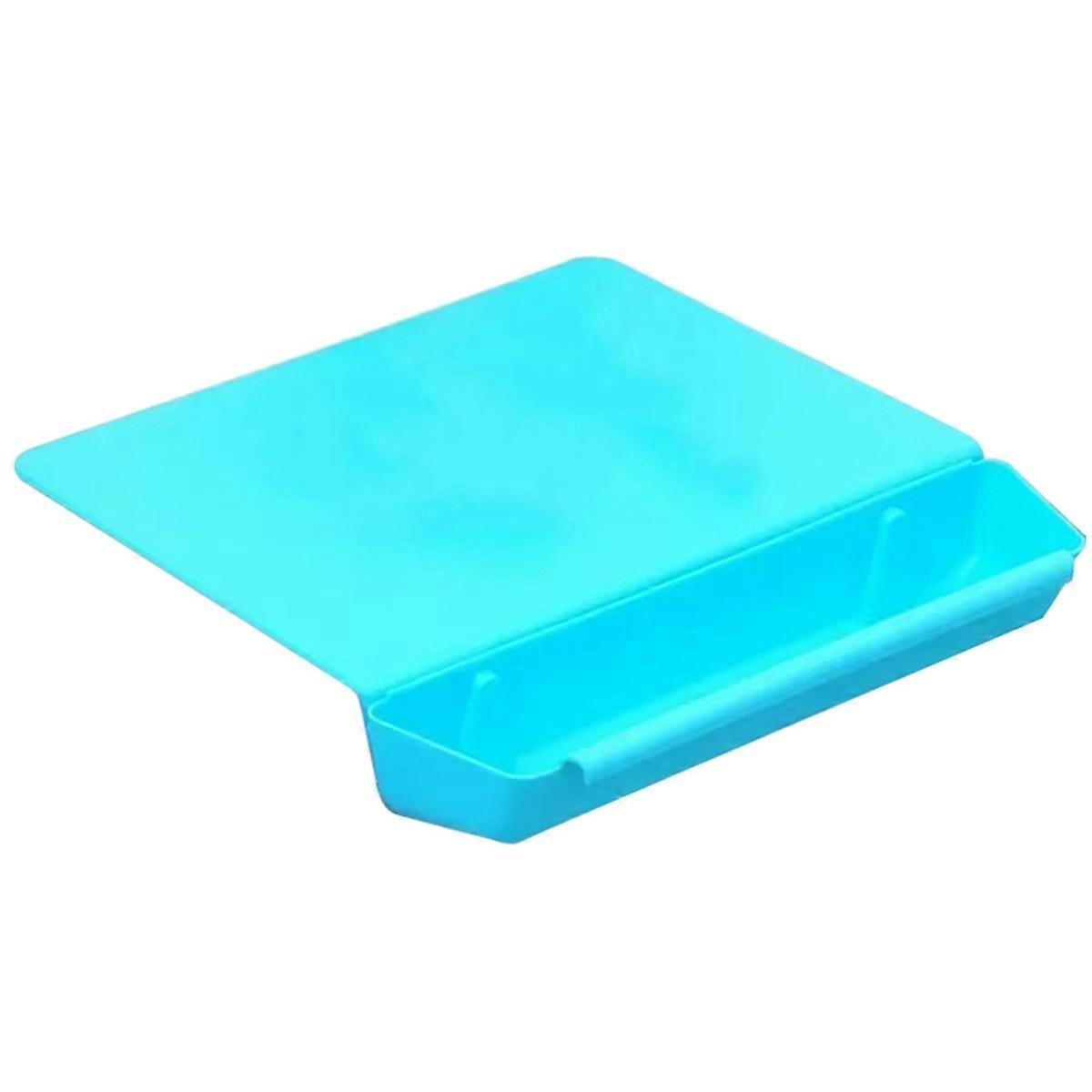 Candy Color Kitchen Practical 2-in-1 Storage with Vegetable Slot Cutting Board Cutting Board Plastic Thickened Blue