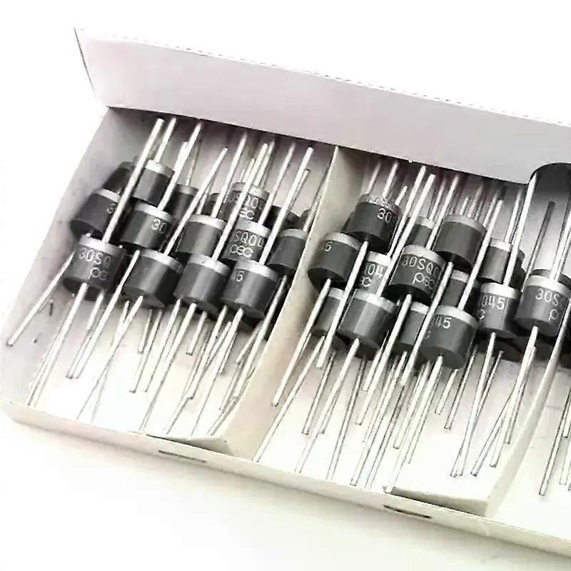 6PCS 30SQ050 Schottky Diode 30A 50V Axial for Solar Panel Parallel Reflow Protection