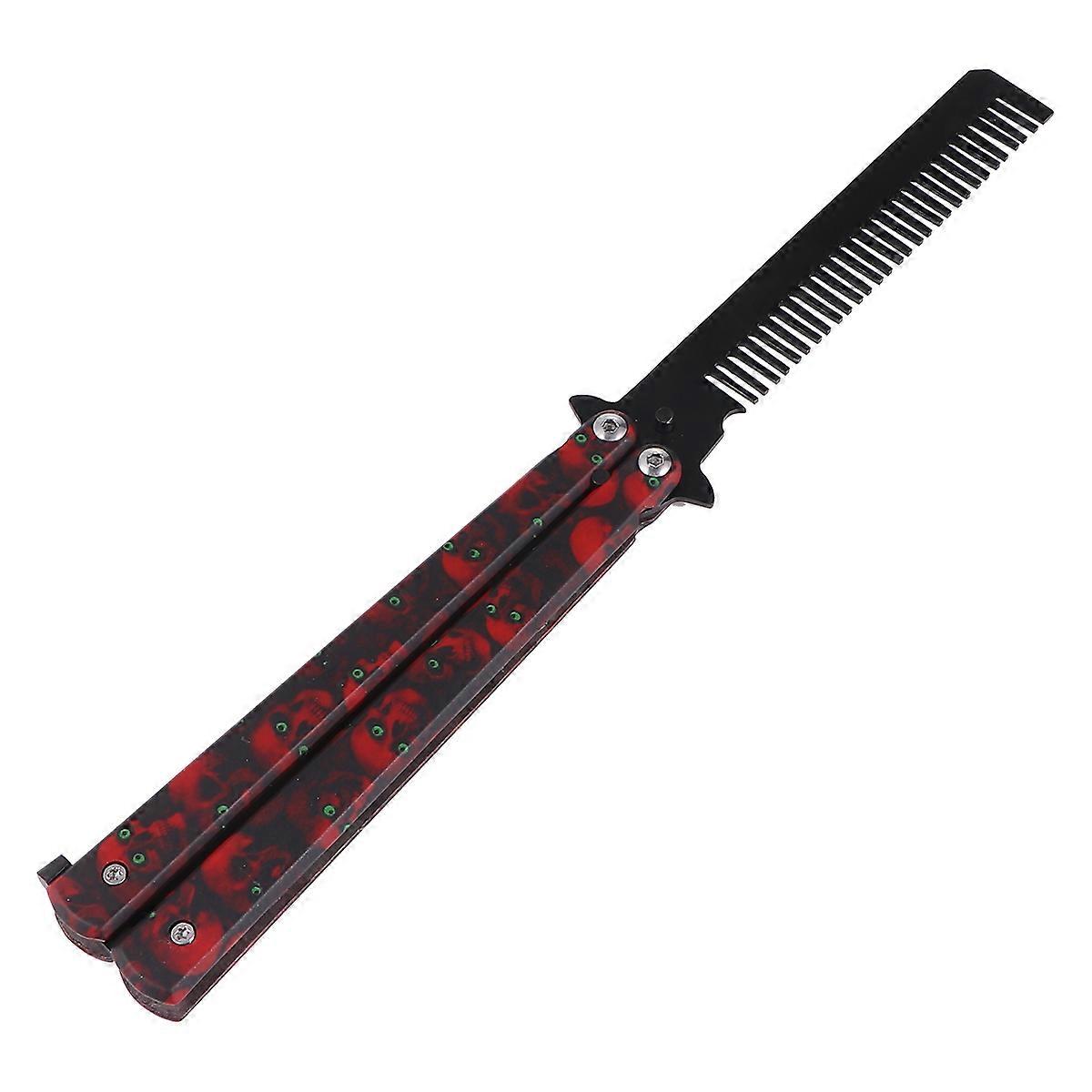 Practice Comb Camping Supplies for Training Use Red Metal