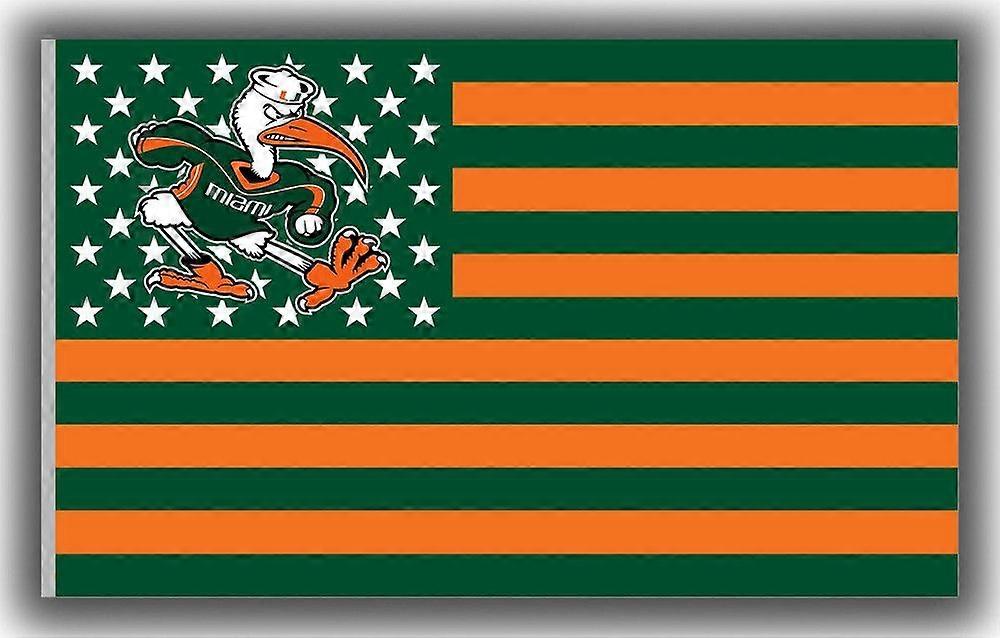 Drużyna piłkarska Miami Pamiętna flaga Hurricanes Kształt 915