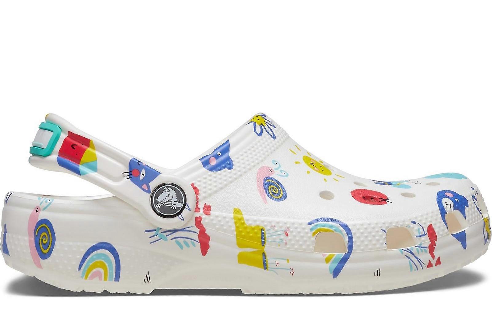 Crocs Classic Graphic Clog Infants White/Multi