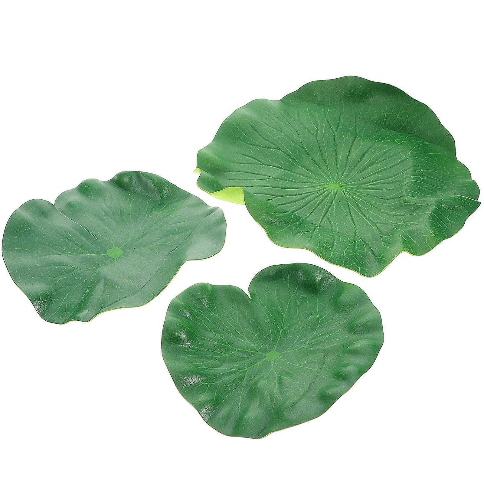 Leaf Placemat Plastic Food Mat for Home Use with Lotus Leaf Shape 12Pcs