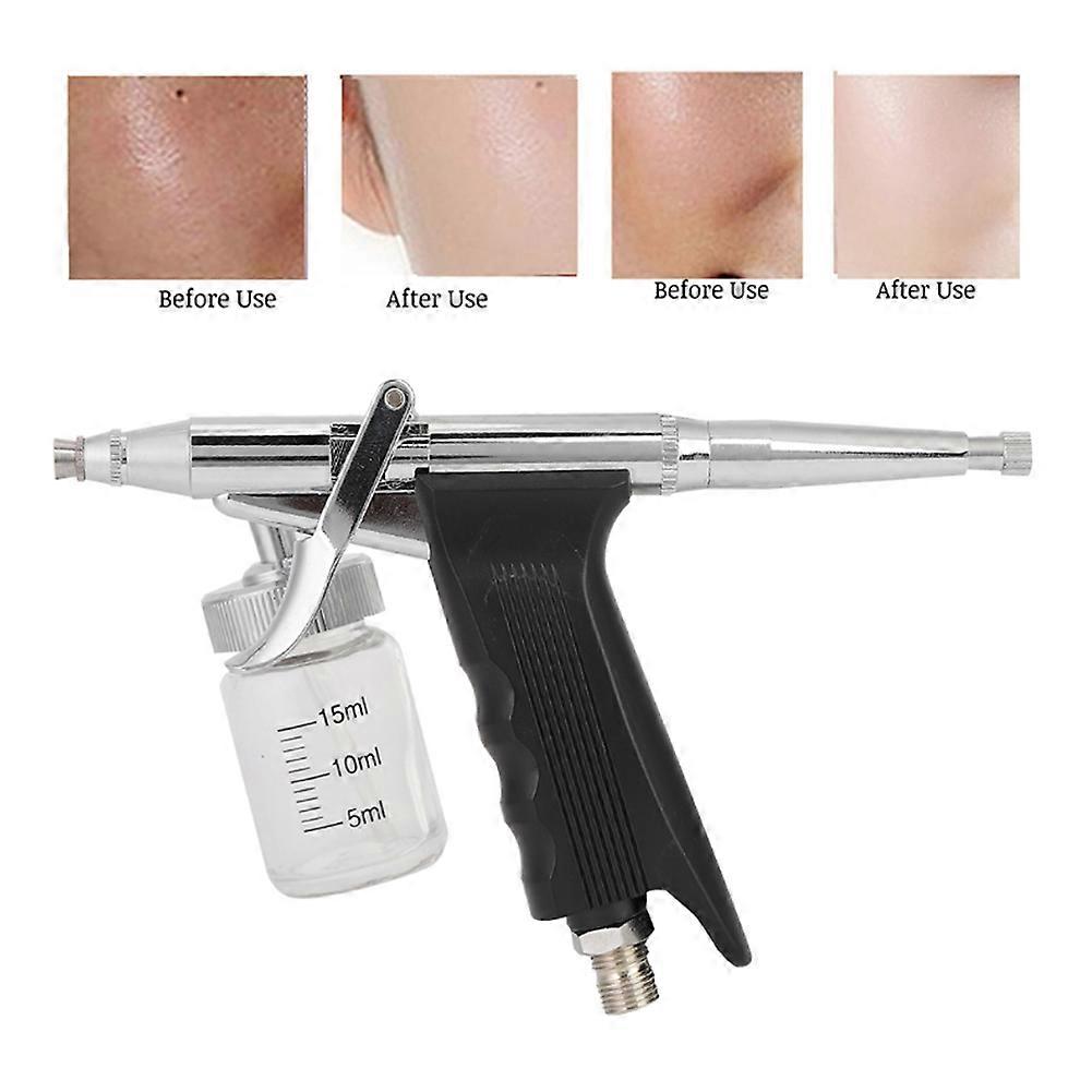 20ml Transparent Clear Glass Airbrush Bottle with Suction Lid Pump