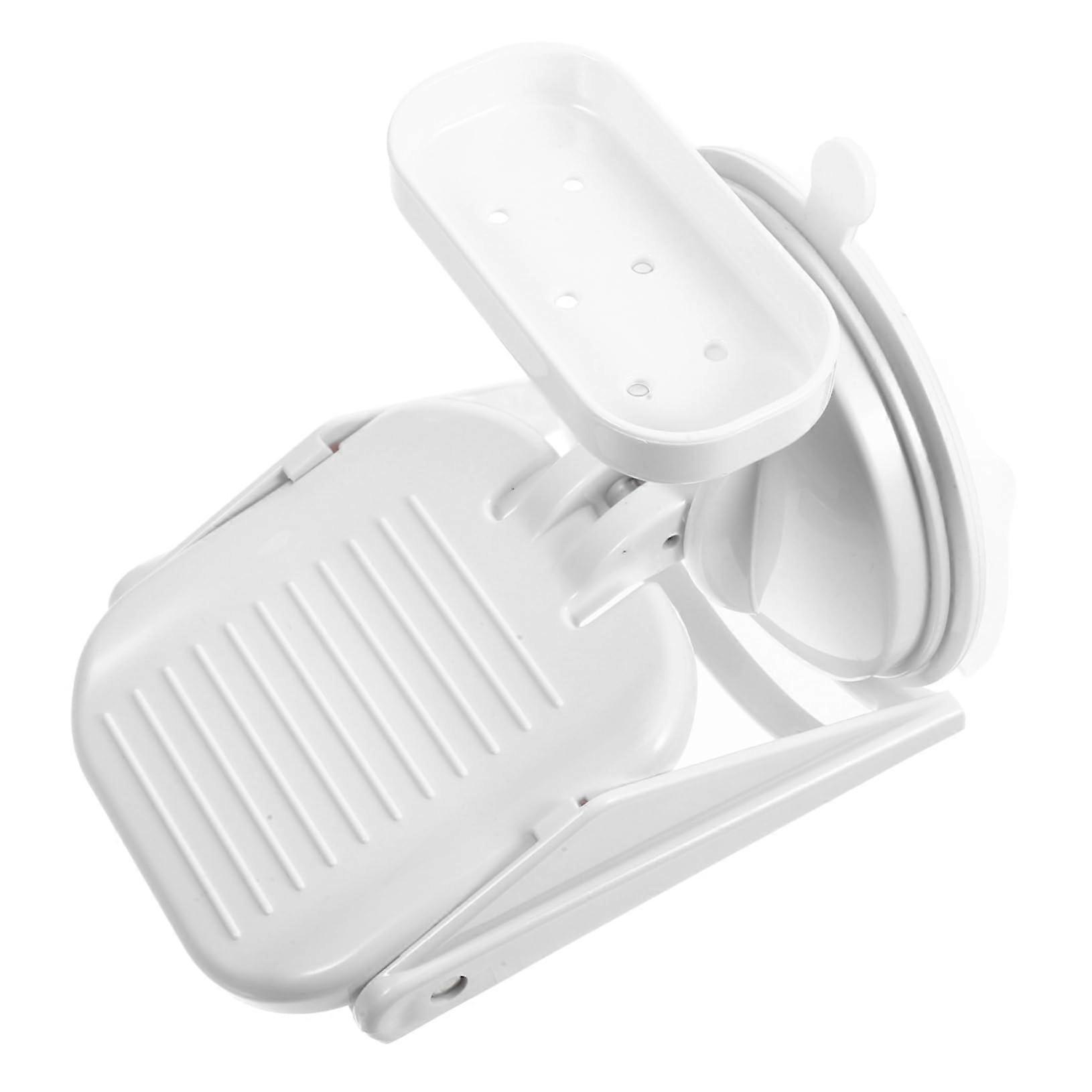 Shower Bath Foot Rest with Suction Cups for Elderly - Non-Slip Bathroom Step, Pedicure Foot Rest with Grab Rails