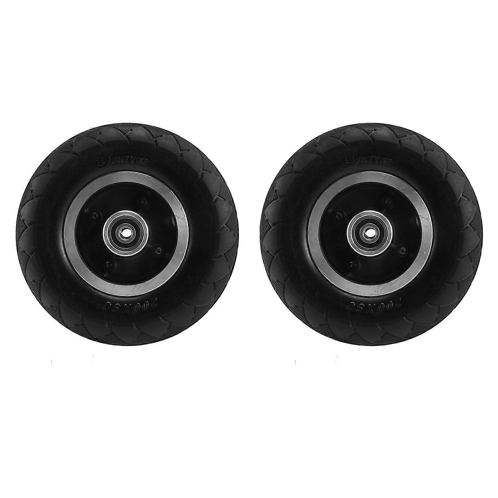 2X Explosion-Proof Solid Tubeless Tire for 8 Inch Electric Scooter Front Wheel and Belt Rear Wheel 2