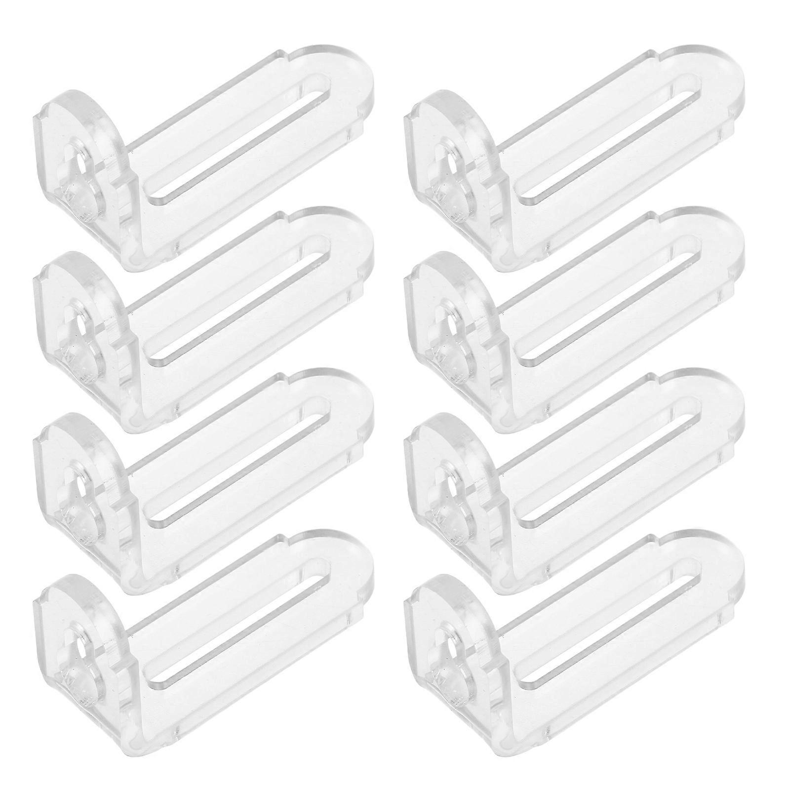 Acrylic Corner Supports 8Pcs Transparent Crystalclearview Heavy-Duty Brackets for Home