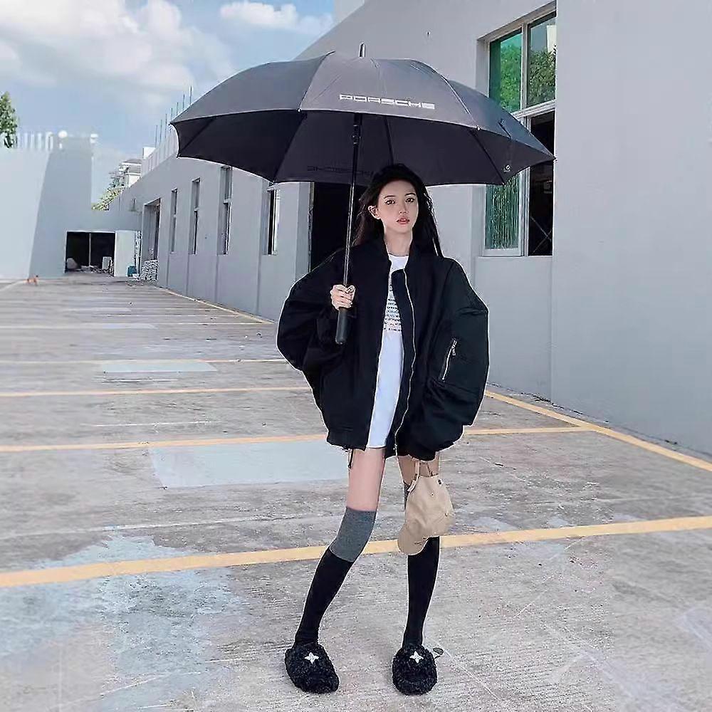 Hong Kong Style Vintage Baseball Suit Women's Spring And Autumn Loose Casual Lazy Style Jacket Plus Size Thin Jacket