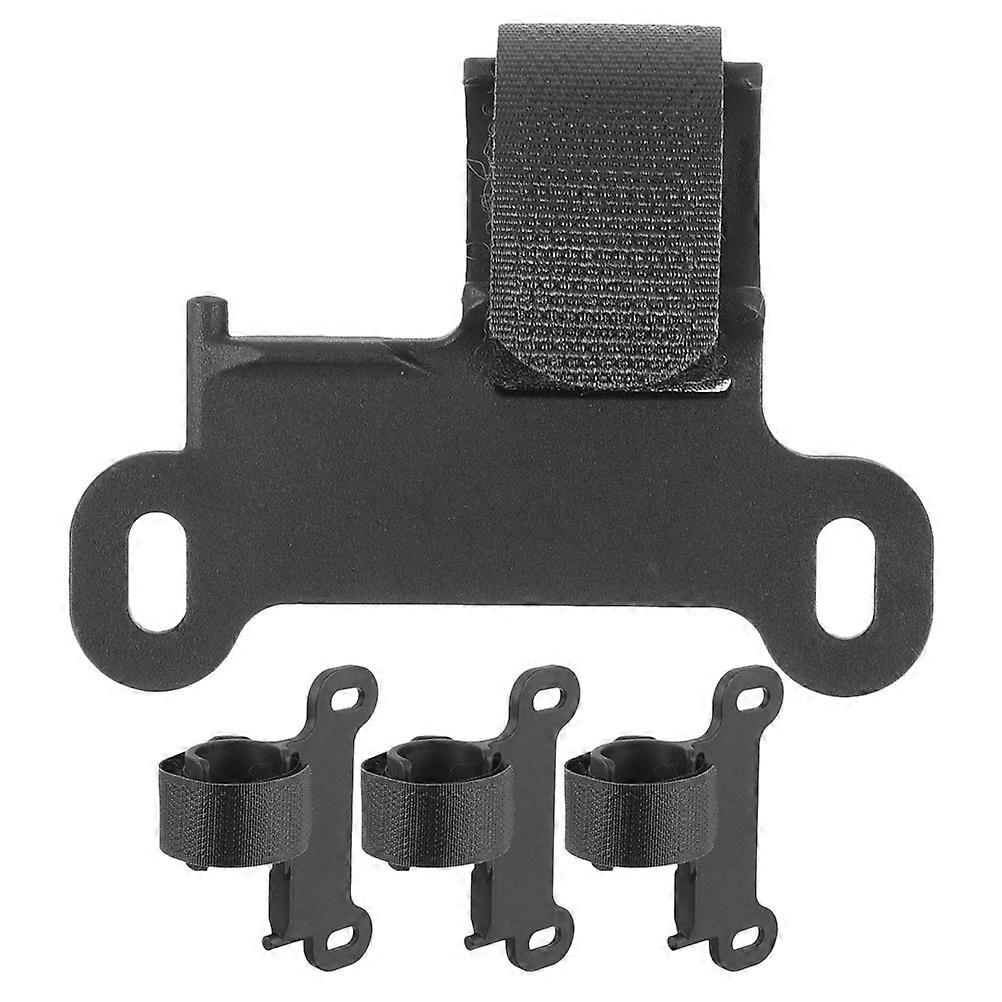 Cycling Pump Support Mini Clip For Bicycle Use 4Set Easy Installation Pump Holder Storage Rack 3.14X2.36X0.79IN Black