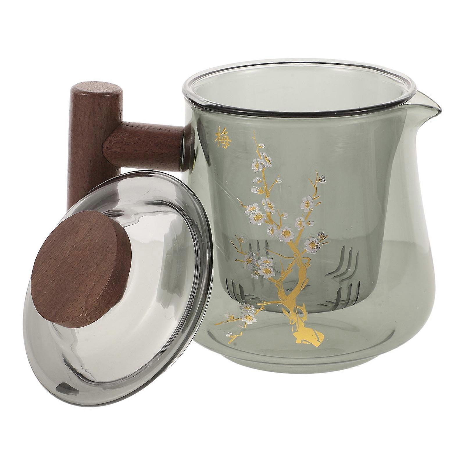 Borosilicate Glass Tea Kettle for Stove Top Brewing 4Pcs Glass Teapot Set