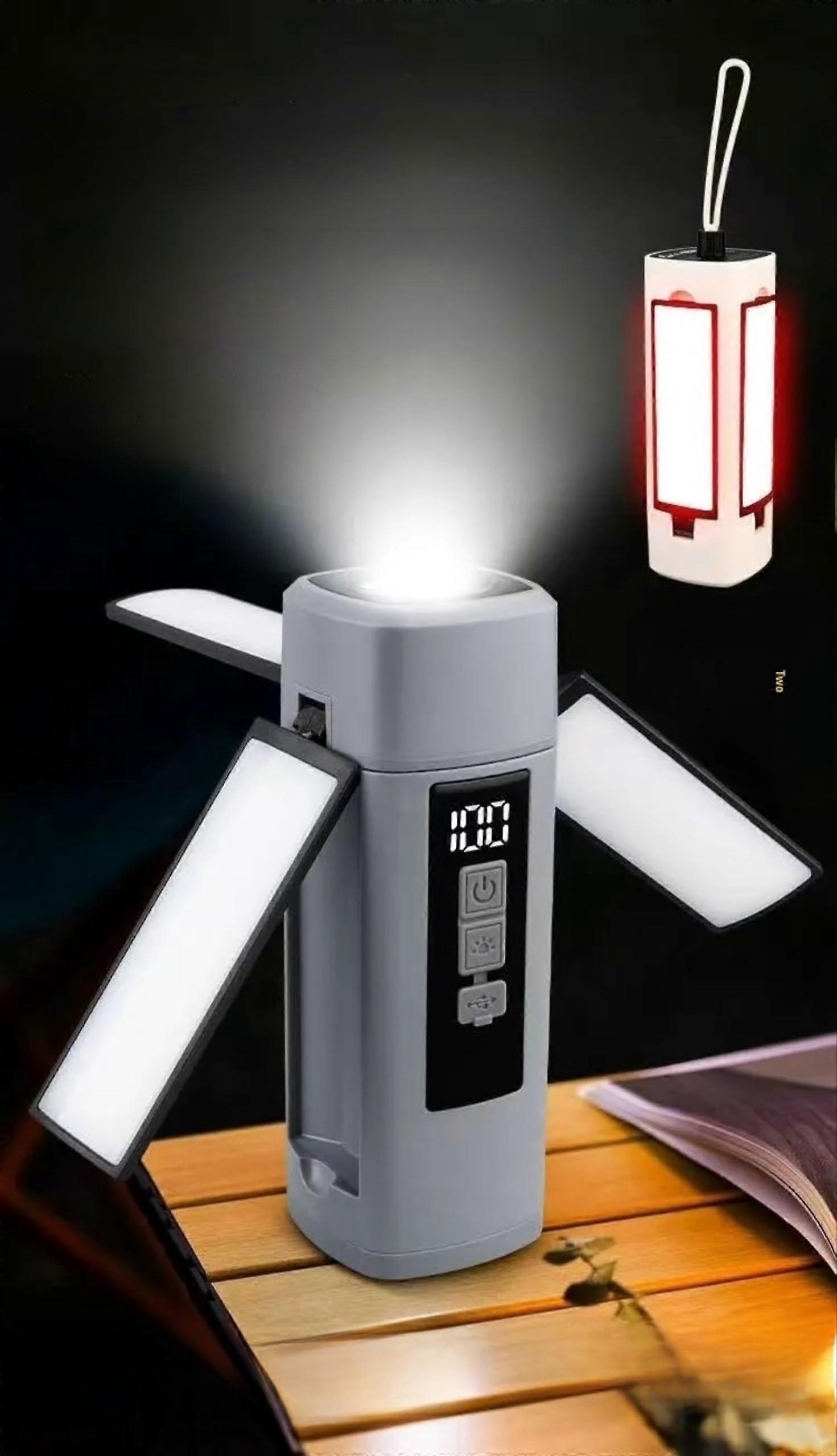 Outdoor MultiFunctional Portable Camping Light Waterproof Foldable 1800mAh LED Light For Camping Adventure Emergency