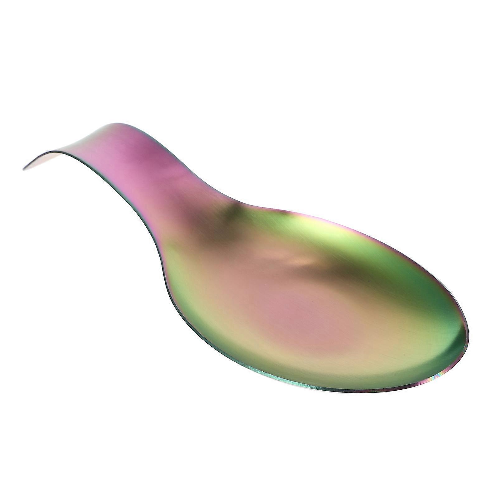Scoop Holder Stainless Steel Spoon Rest for Daily Use Delicate Spoon Rest