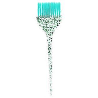 Glitzergriff Haarfärbepinsel Exquisite Haarfärbung Färbepinsel Friseursalon ZubehörGrün