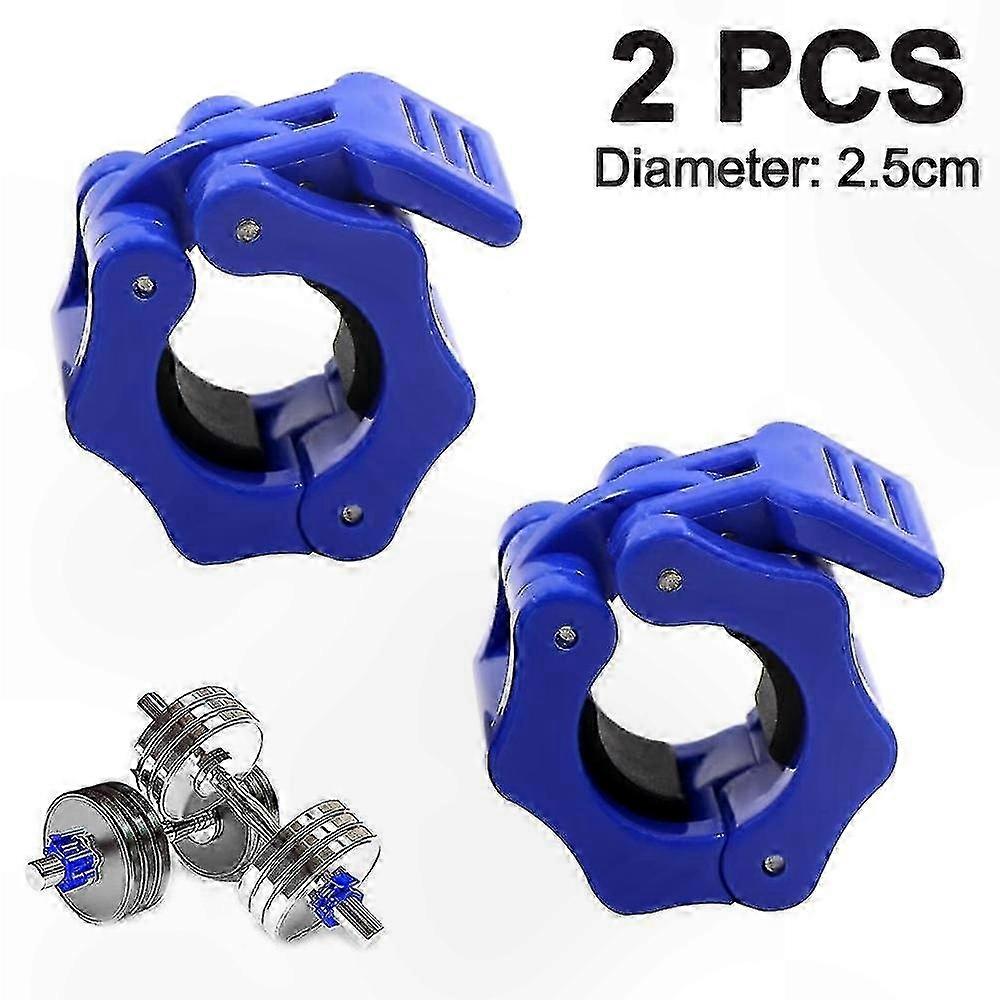 Quick Release Barbell Clamps - 2 Pack Secure Collar Clips for Weightlifting and Gym Training