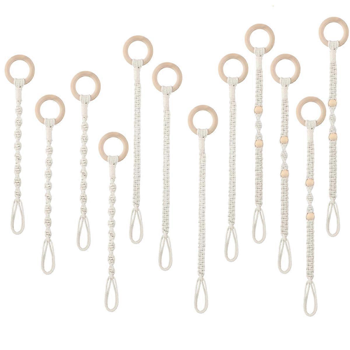 12 Pcs Connectable Macrame Plant Hanger Extender Plant Pot Holders