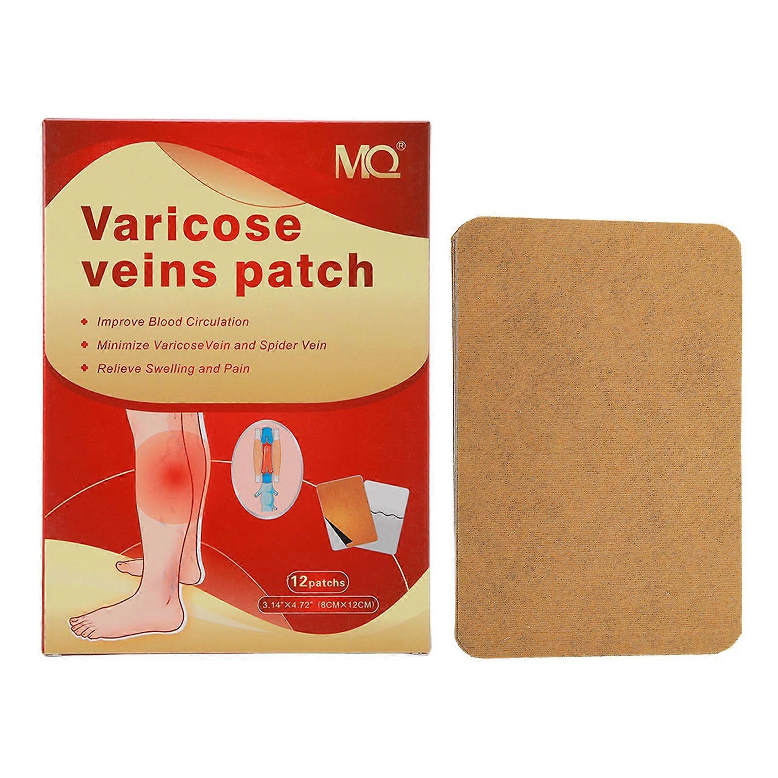 12pcs Veins Health Patches Leg Varicose Vein Treatment Patches for Improving Circulation