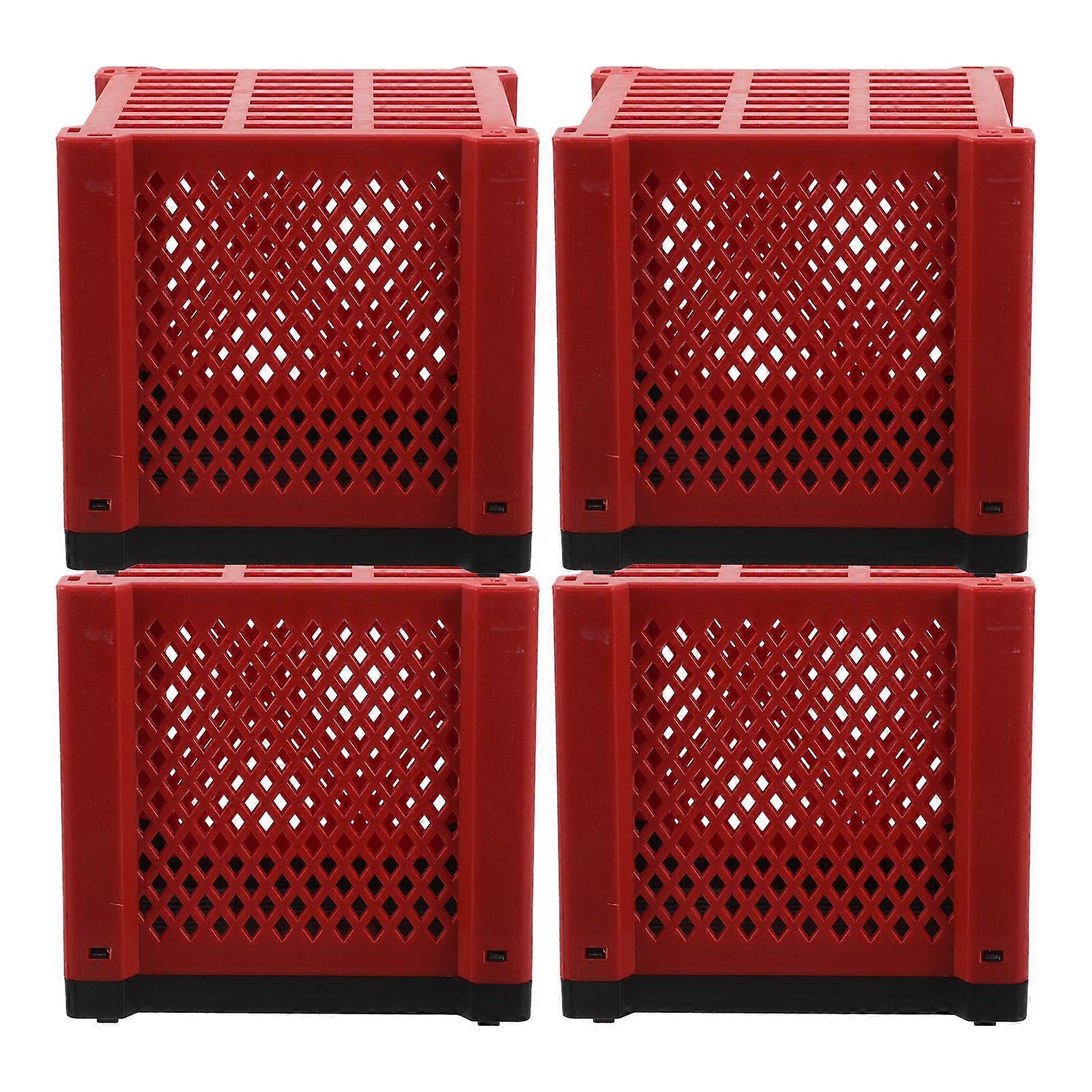 4PCS Fish Tank Filter Box: Aquarium Water Purifier Filter Container - Filtration Cube Empty for Pond Trough and Fish Bowl Easy to Install and Clean Ae