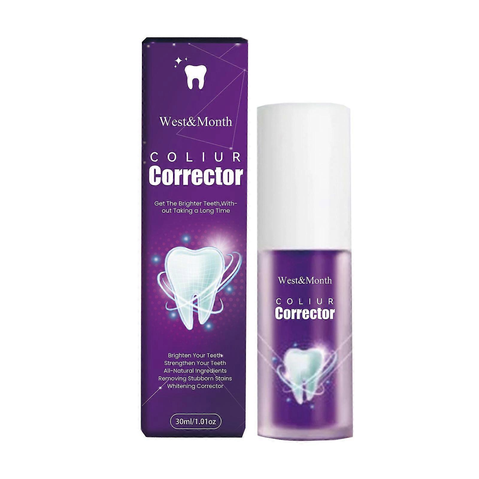 West&Month Color Correcting Technology, Clean Stains And Oral Odor Care For Gums Whitening Tooth Toothpaste