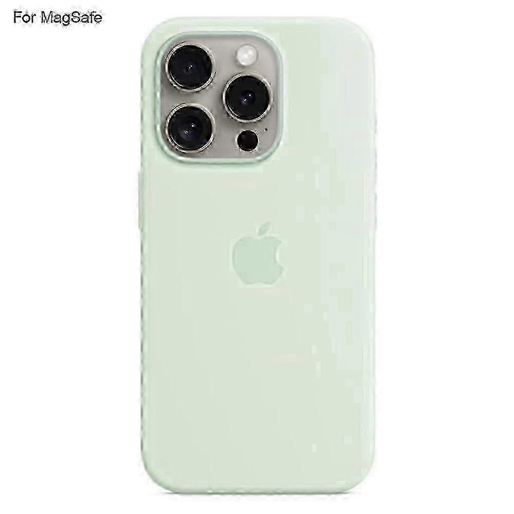 Capa Protetora de Silicone Líquido para iPhone 15 Pro Max com Design Popover de Carregamento e Indução MagSafe