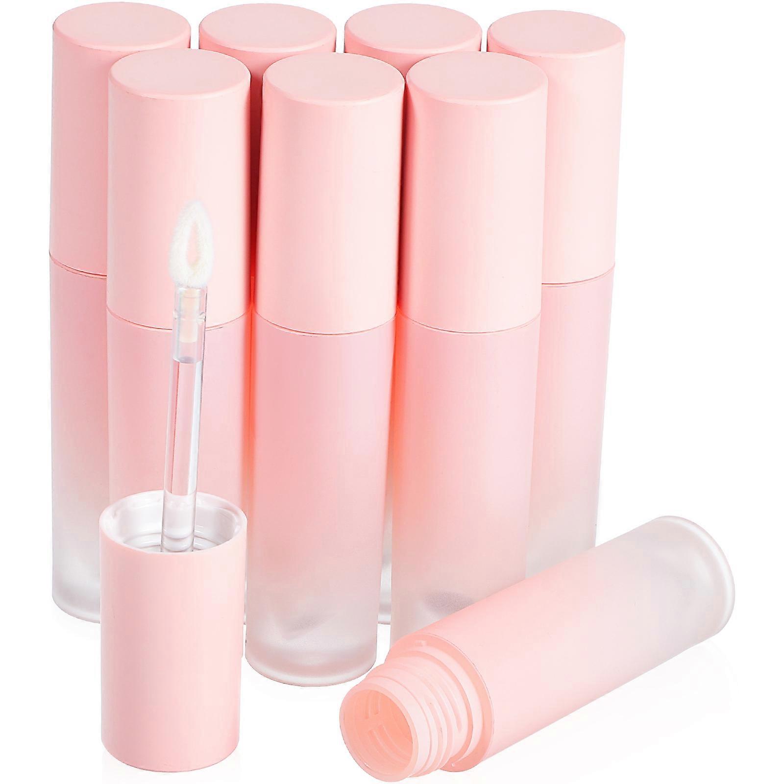 Plastic Lip Gloss Tube Refillable Lip Gloss Tubes for Makeup Application Multi with Wand Applicator 8Pcs