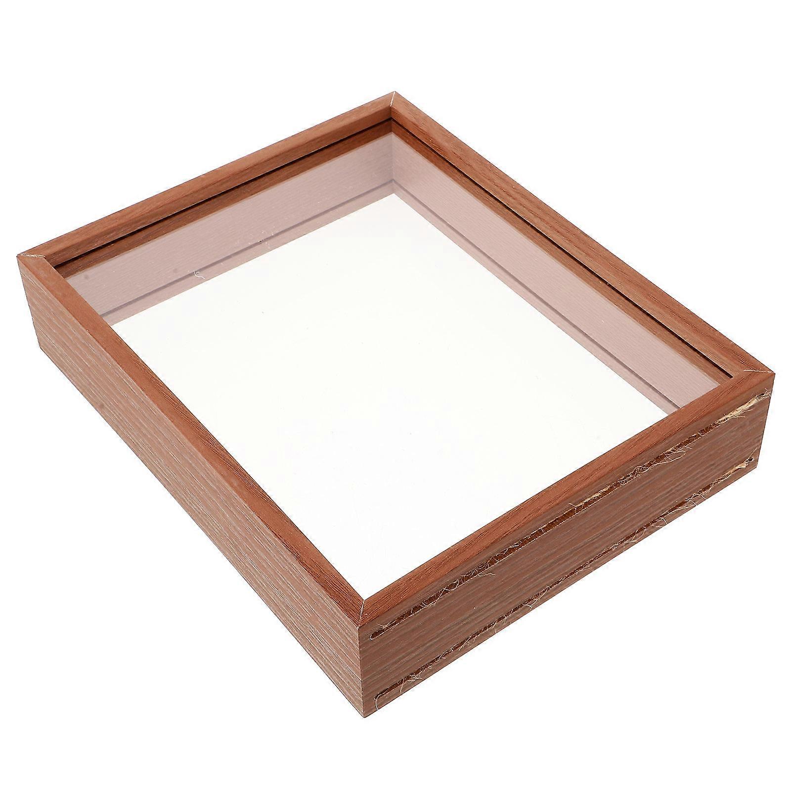3Pcs Shadow Storage Box Photo Frame Display Container Rectangular Coffee Bedroom Memory Display Decoration