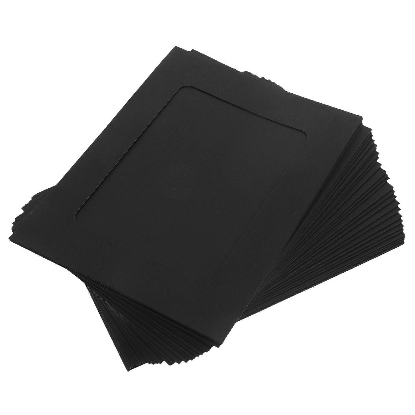 Black Paper Picture Frames for Decorating 60Pcs Kraft Frames for Wall Decor