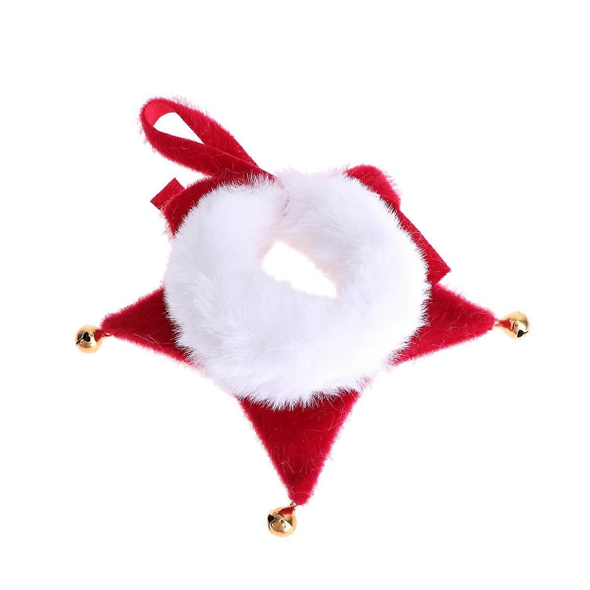 Red and Pet Scarf for Holiday Use 3Pcs Jingling Bell