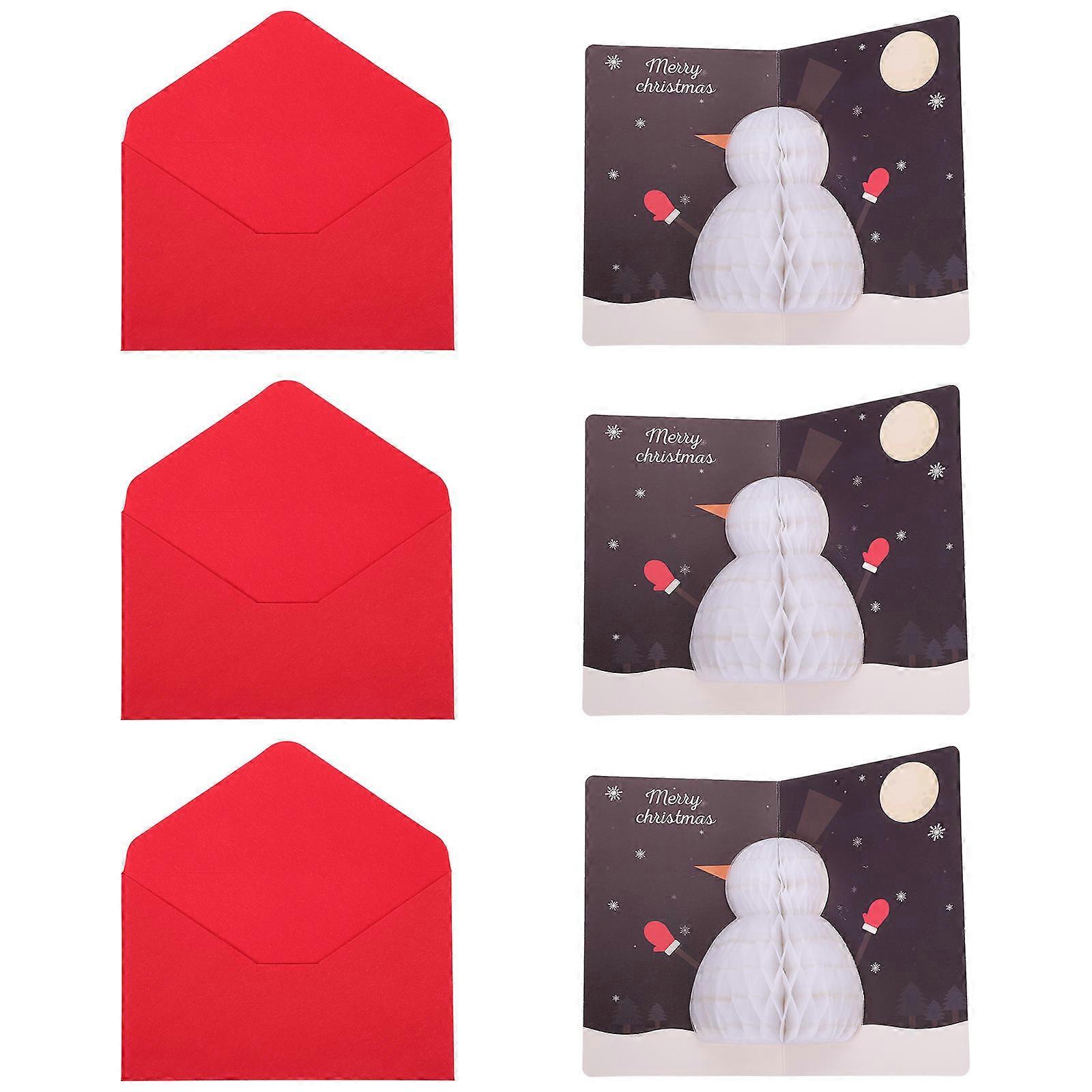 Christmas 3D Honeycomb Paper- for Decor 6Pcs