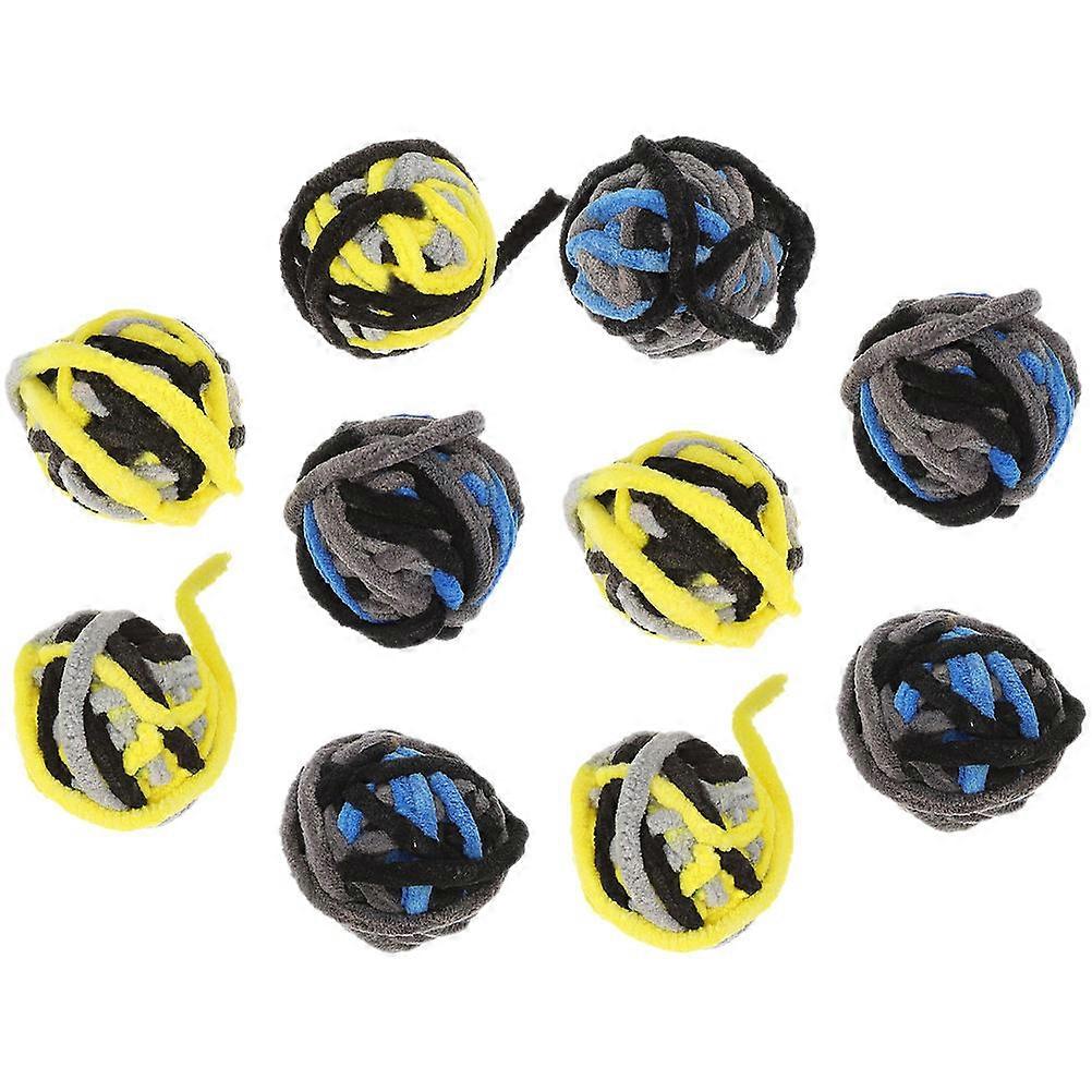 50 Pcs Chewing Toy Plush Balls For Cats Interactive Fun Indoor Play For Pet Owners Assorted Color