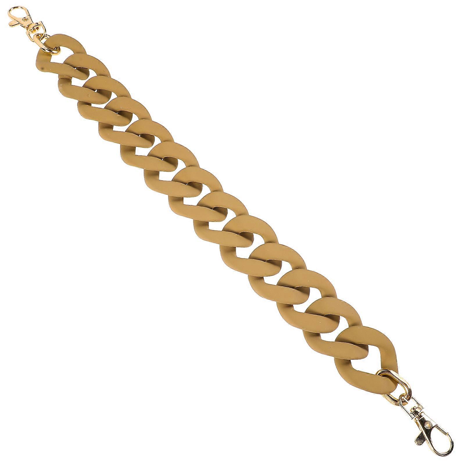 Handbag Chain 2Pcs Matte Finish Purse Handle Chain For Shoulder Bags Daily Use Decorative Resin