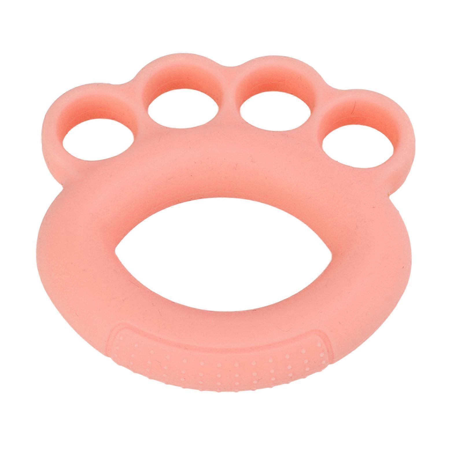 Finger Strength Trainer Hand Grip Exerciser Silicone Rose Color