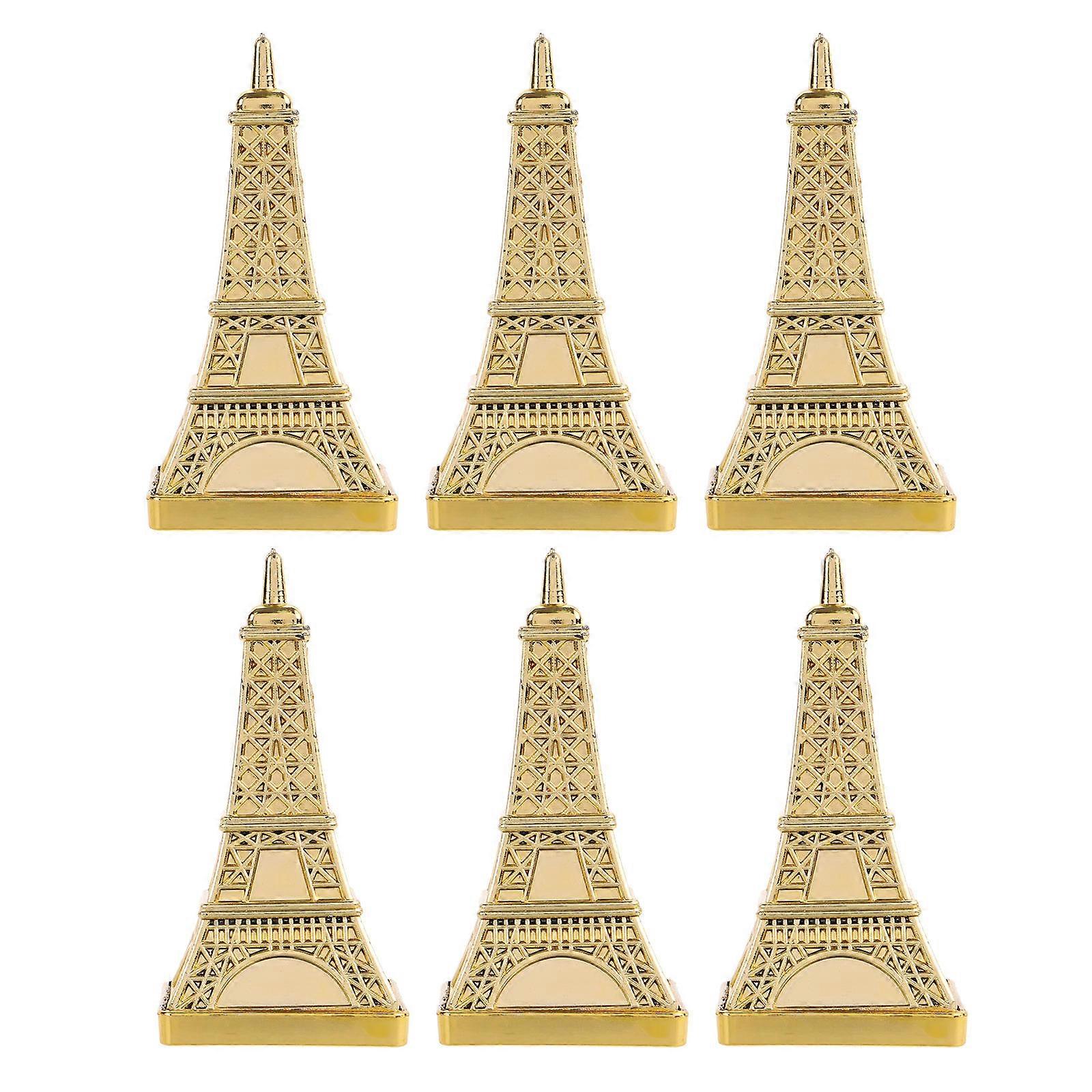 Plastic Wedding Candy Box for Treats 6Pcs Golden Small Candy Wrapping Boxes