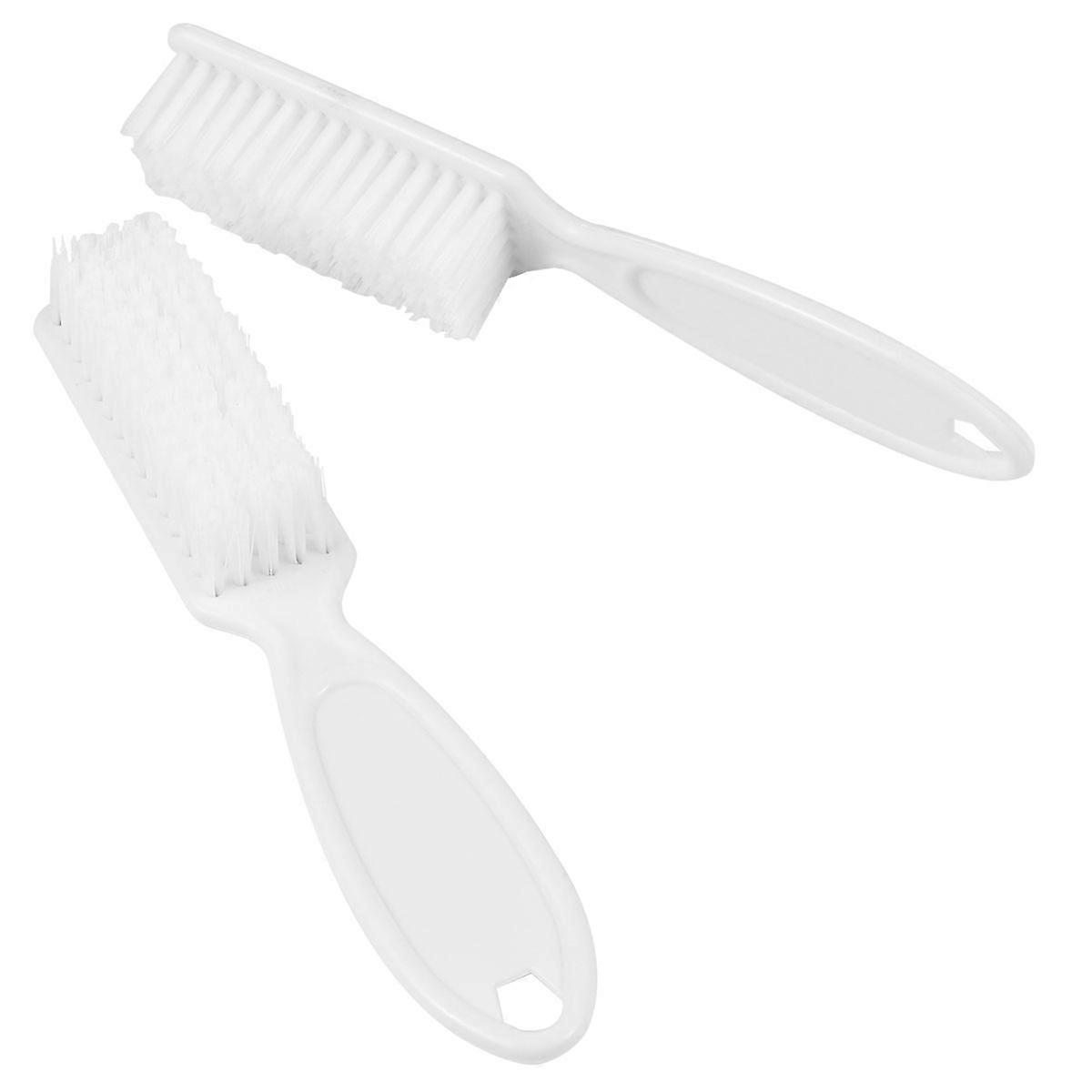 Manicures Brush Nail Art Brushes for Cleaning Use 18Pcs White Bundle