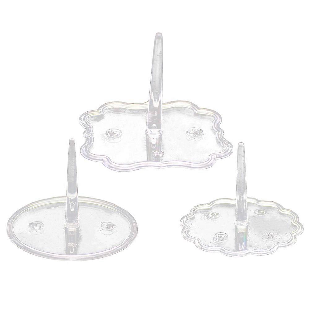 Cake Insert Base Clear Plastic Anti Falling Cake Decoration 100Pcs Set