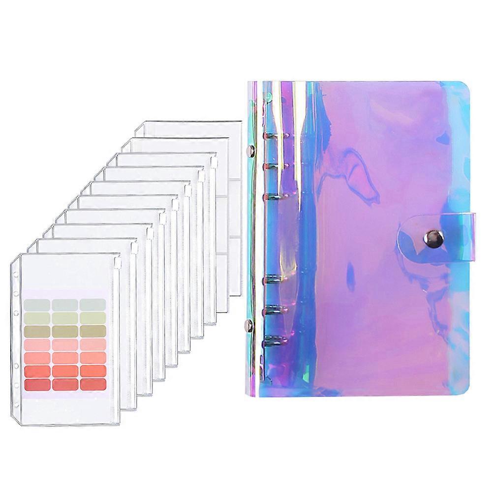 Money Saving Binder Zipper Bag Notebook Budget Binder 3Sets