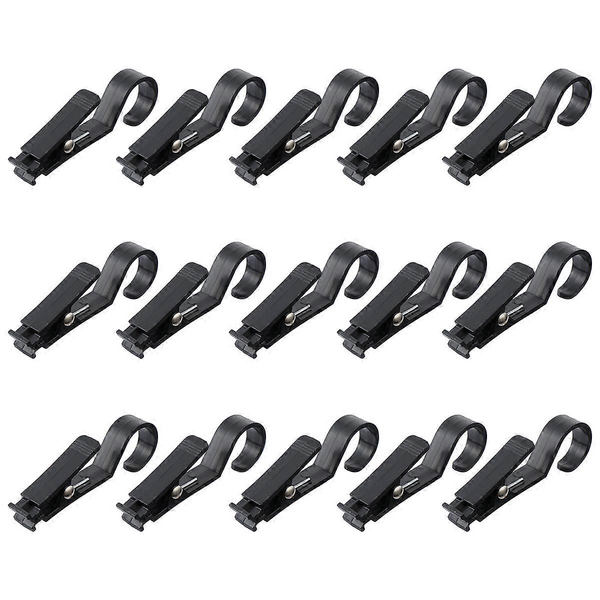 Hook Clips Large Clips for Hanging 45Pcs Black Multipurpose