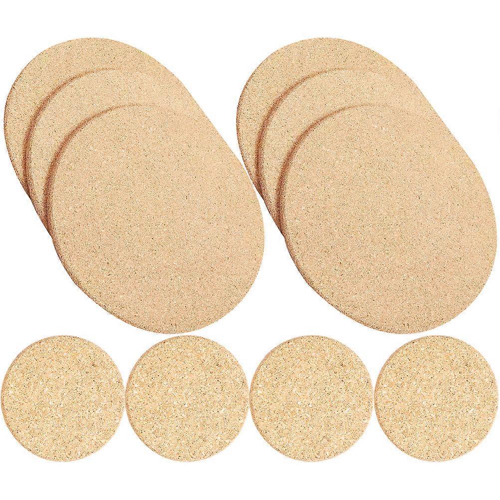 Plant Cork Mats Round Cork Planter Saucers Indoor Use 50Pcs Set