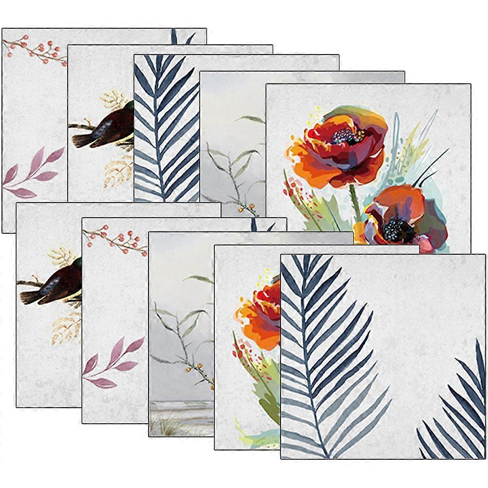 Removable Tile Decals Square Wall Tile Decals for Decoration 50Pcs