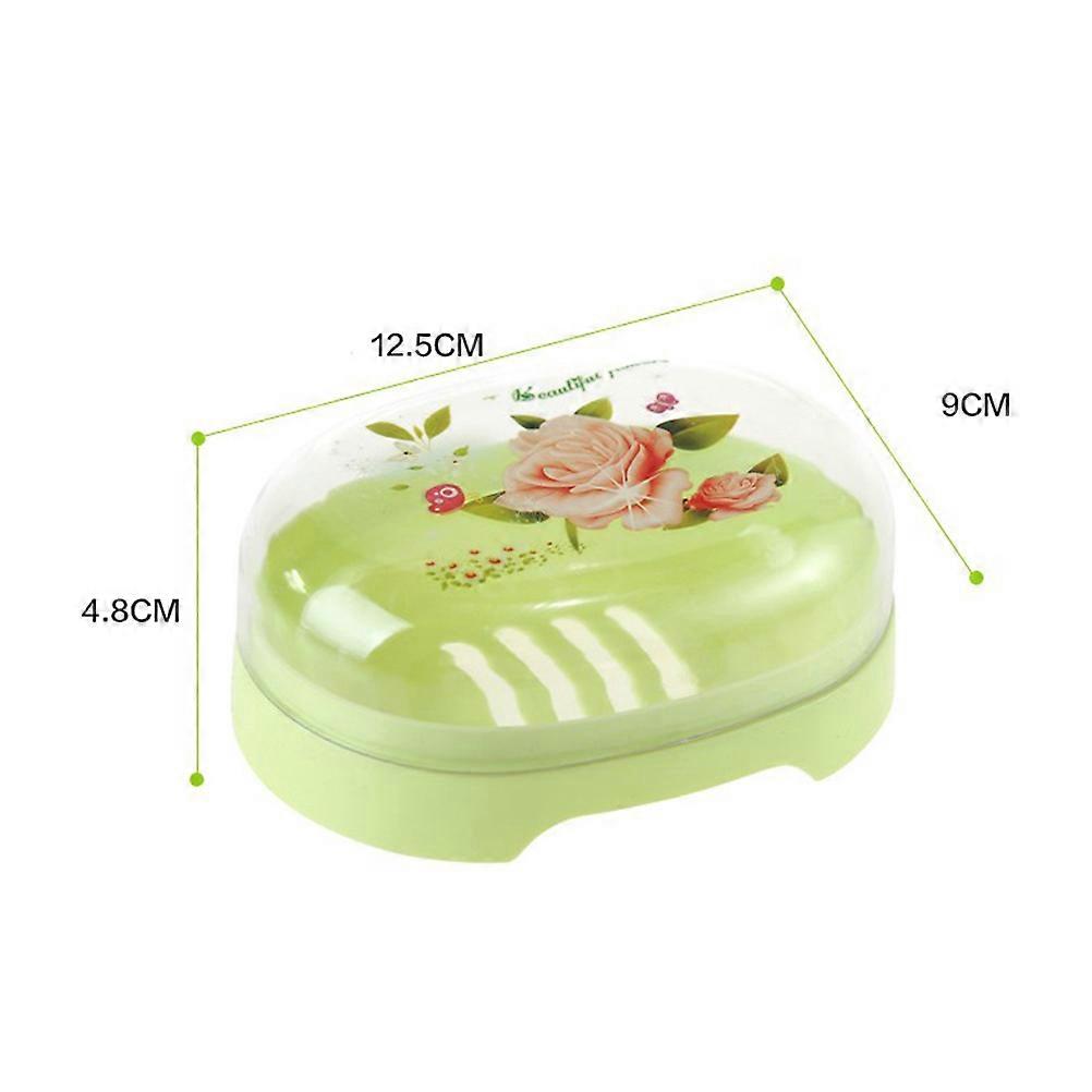Bathroom Soap Box Plastic Storage Use Portable 3Pcs Soap Dish Container