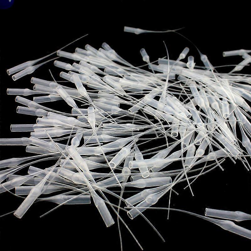 100 Pieces 0.1mm Plastic Micro Glue Tips, Glue Bottle Tips, Long Mouth Plastic Micro Glue Tips, for DIY Crafts Model Making Hobbies
