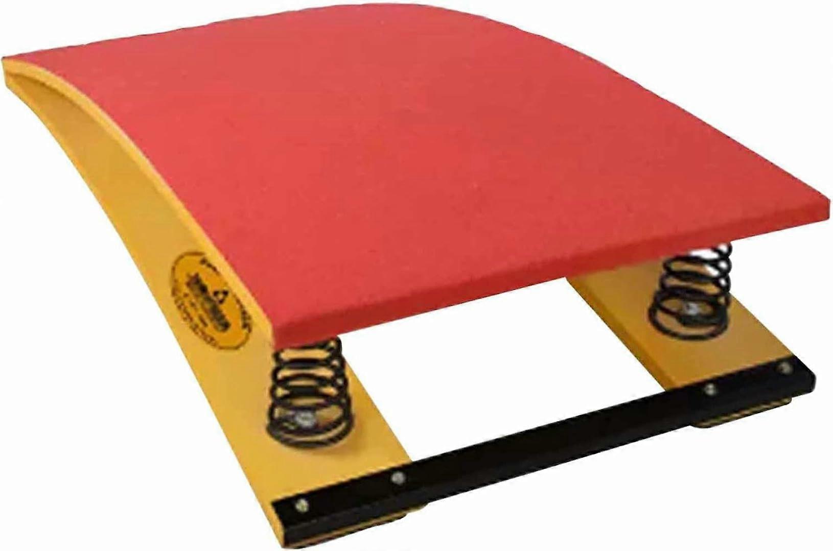 Heavy Vault Curved Junior Training Equipment For Schools And Sports Clubs Four Spring Red Springboard Vault