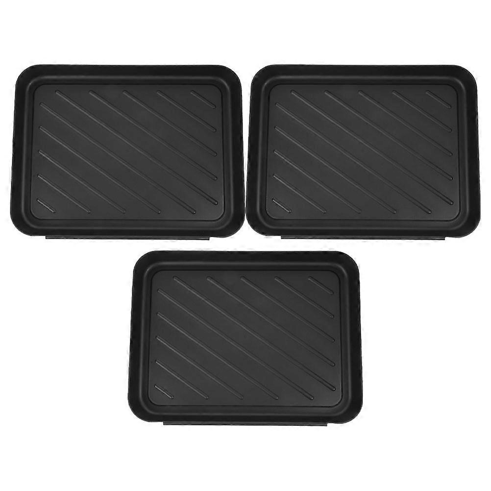 Boot Tray Multi-Functional Plastic Plate for Storage Use 3Pcs Pack