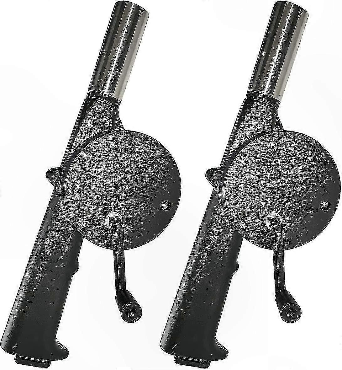 Portable Hand Crank Bellows for BBQ Stove Camping Accessory