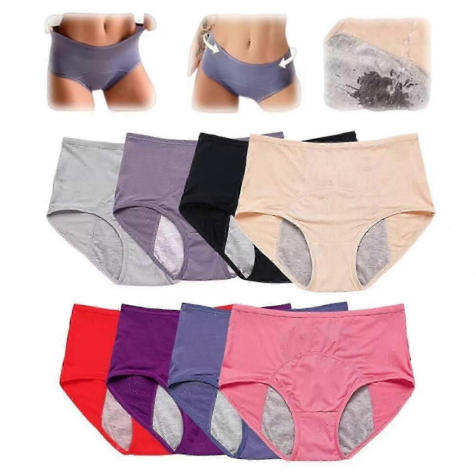 Calcinhas femininas para incontinência - Pacote com 8 calcinhas à prova de vazamento Everdries_i*