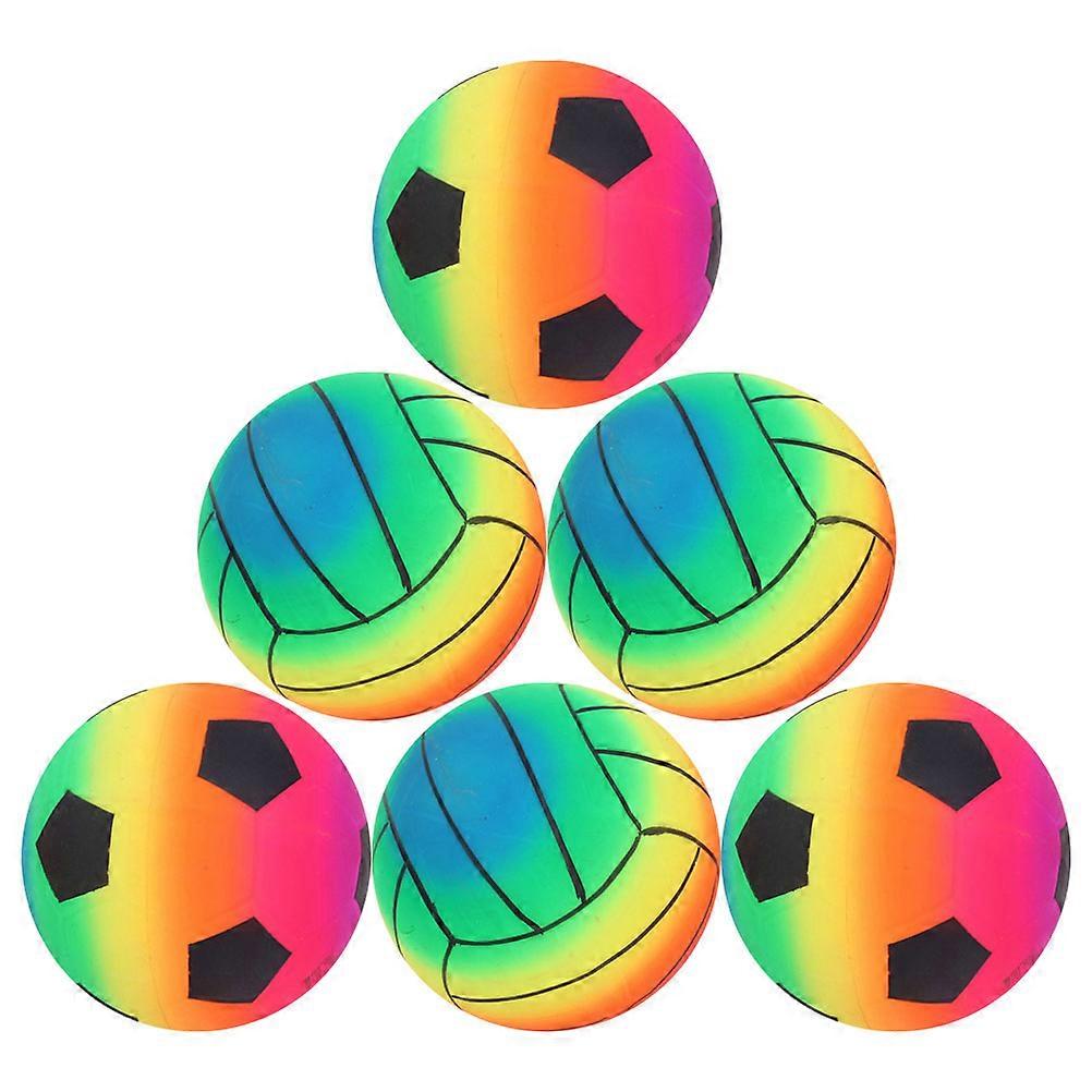 Outdoor Toy Inflatable Beach Pool Play Ball For Kids Assorted 6Pcs